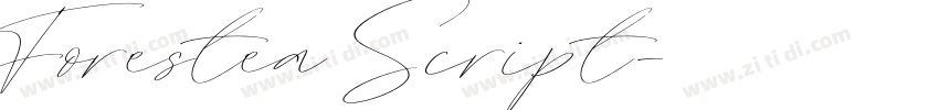Forestea Script字体转换